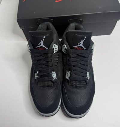 Air Jordan 4 Black Canvas