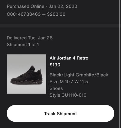 Air Jordan 4 Black Cats 2020