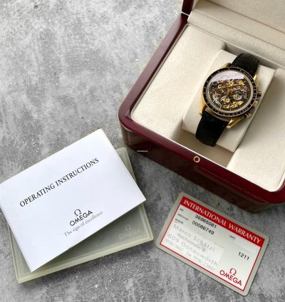 Omega Speedmaster 1992 Speedmaster Gold Skeleton 3696 50 81 Armin Strom - 50 Pieces Made