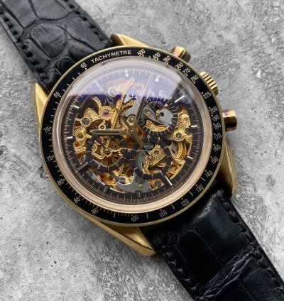Omega Speedmaster 1992 Speedmaster Gold Skeleton 3696 50 81 Armin Strom - 50 Pieces Made