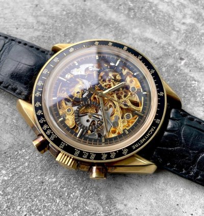 Omega Speedmaster 1992 Speedmaster Gold Skeleton 3696 50 81 Armin Strom - 50 Pieces Made