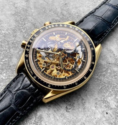Omega Speedmaster 1992 Speedmaster Gold Skeleton 3696 50 81 Armin Strom - 50 Pieces Made