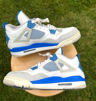 Air Jordan 4 Retro Military Blue 2012 Men Shoes -size 12
