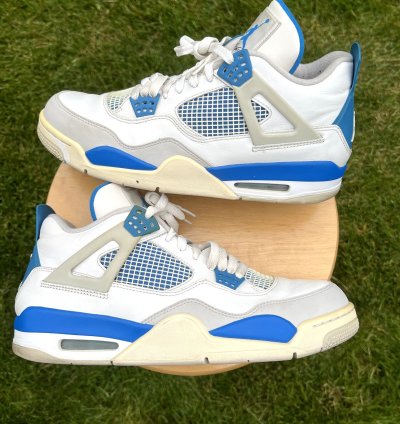Air Jordan 4 Retro Military Blue 2012 Men Shoes -size 12