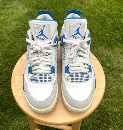 Air Jordan 4 Retro Military Blue 2012 Men Shoes -size 12