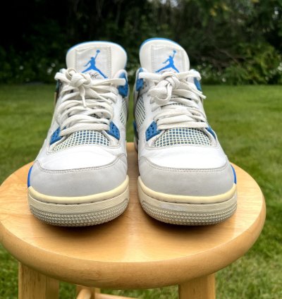 Air Jordan 4 Retro Military Blue 2012 Men Shoes -size 12