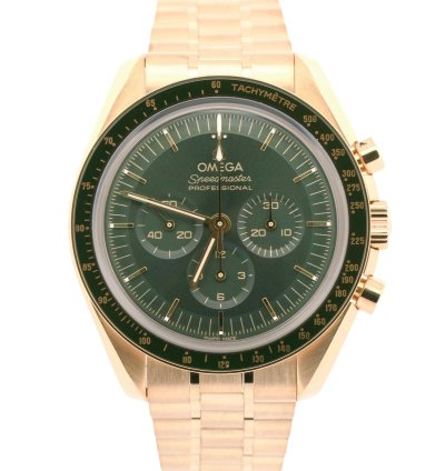 Omega Speedmaster 2023 Papers Omega Speedmaster Green Moonshine 18k 310 60 42 50 10 001 Box