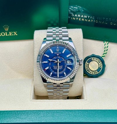 Rolex Sky-dweller Blue Dial Jubilee