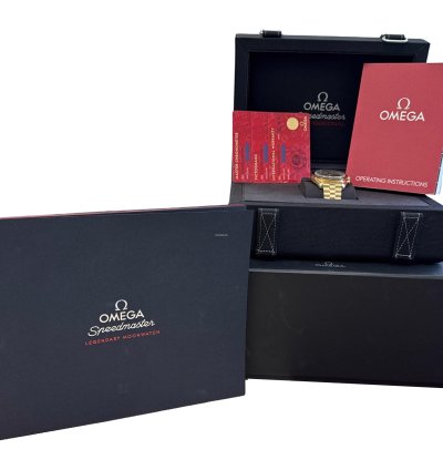 Omega Speedmaster 2024 Papers Omega Speedmaster Moonshine 18k Yellow Gold 310 60 42 50 99 002 Box