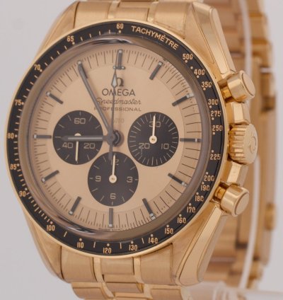 Omega Speedmaster 2024 Papers Omega Speedmaster Moonshine 18k Yellow Gold 310 60 42 50 99 002 Box