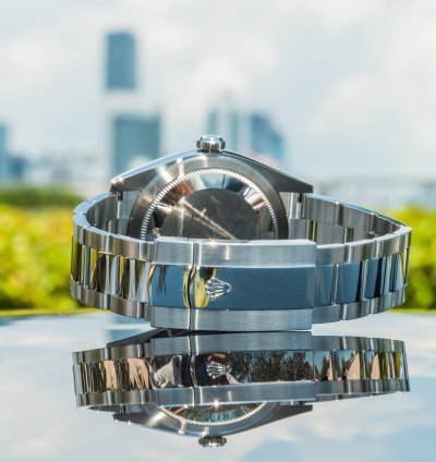 Rolex Sky-dweller Blue Dial On Oyster Bracelet