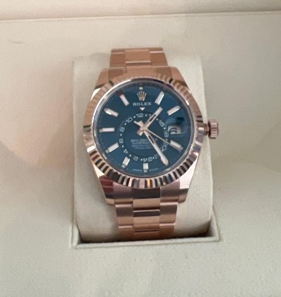 Rolex Sky-dweller Blue Dial Rose Gold Bracelet 336935 Unworn 2023 New Release