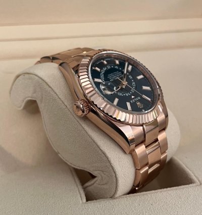 Rolex Sky-dweller Blue Dial Rose Gold Bracelet 336935 Unworn 2023 New Release