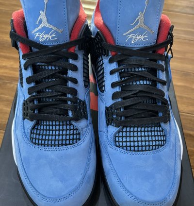 Air Jordan 4 Retro Travis Scott University Blue Cactus Jack