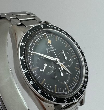 Omega Speedmaster 2998-1 Mark 1 1960 Lollipop Base 1000 Bezel Tropical Dial 7077 Bracelet Top