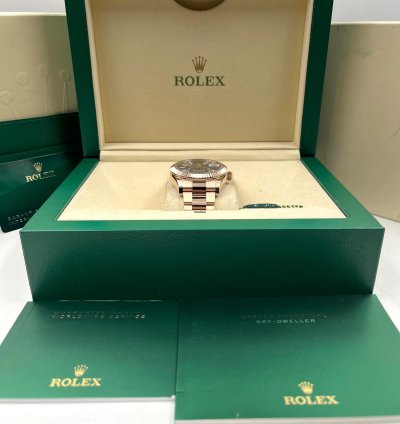 Rolex Sky-dweller Blue Dial Rose Gold Oyster Bracelet 336935 Unworn 2024