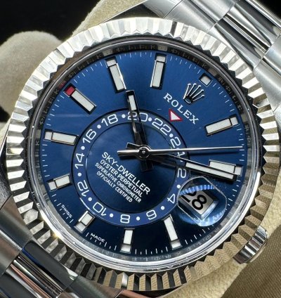 Rolex Sky-dweller Blue Dial Unworn