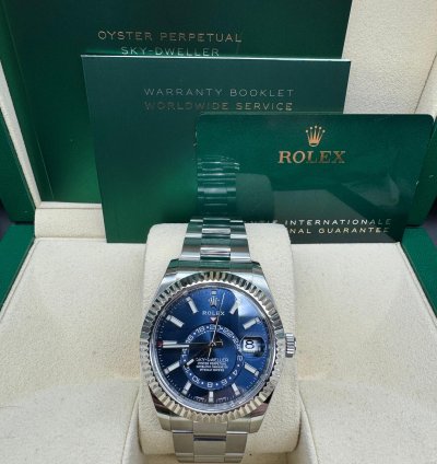 Rolex Sky-dweller Blue Dial Unworn