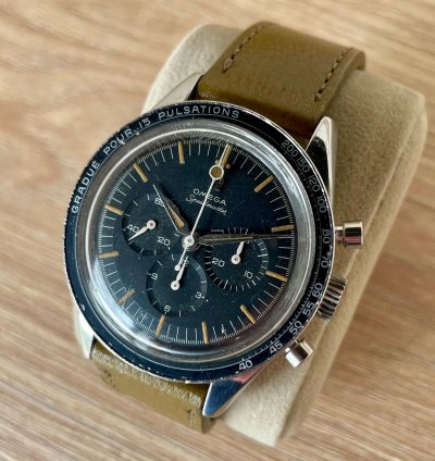 Omega Speedmaster 2998-4 From 1961 With Lollipop Hand And Pulsometer Bezel