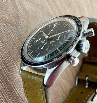 Omega Speedmaster 2998-4 From 1961 With Lollipop Hand And Pulsometer Bezel