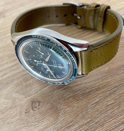 Omega Speedmaster 2998-4 From 1961 With Lollipop Hand And Pulsometer Bezel
