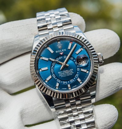 Rolex Sky-dweller Bright Blue Dial - Jubilee Bracelet