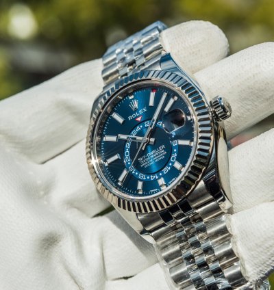 Rolex Sky-dweller Bright Blue Dial - Jubilee Bracelet