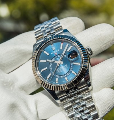 Rolex Sky-dweller Bright Blue Dial - Jubilee Bracelet