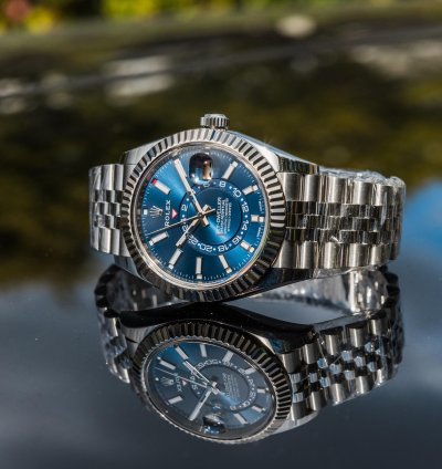 Rolex Sky-dweller Bright Blue Dial - Jubilee Bracelet