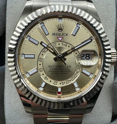 Rolex Sky-dweller Champagne Dial Unworn