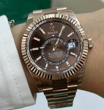 Rolex Sky-dweller Choc Oys