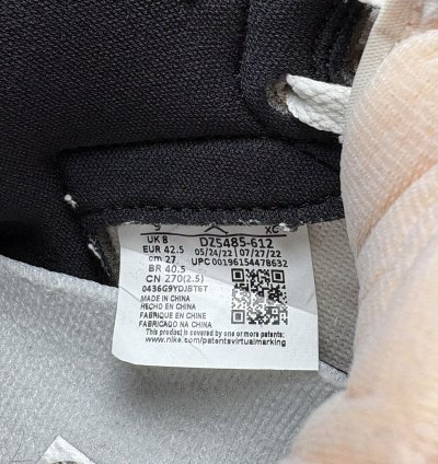 Air Jordan Retro 1 Lost And Found Size 9