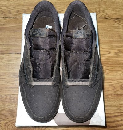 Air Jordan Retro 1 Low Travis Scott Velvet Brown Size 9 Men