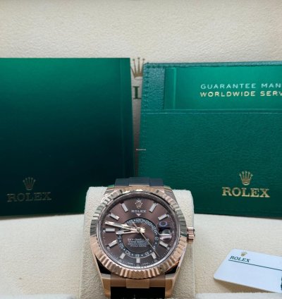 Rolex Sky-dweller Chocolate Dial 42mm 336235