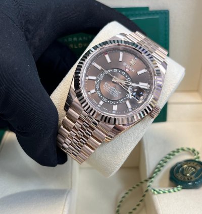 Rolex Sky-dweller Chocolate Dial Jubilee Bracelet 336935