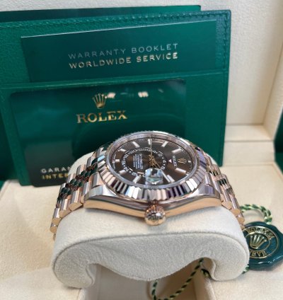 Rolex Sky-dweller Chocolate Dial Jubilee Bracelet 336935