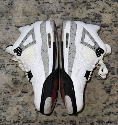 Air Jordan Retro 4 White Cement Sz 10 5