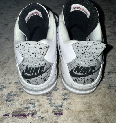 Air Jordan Retro 4 White Cement Sz 10 5