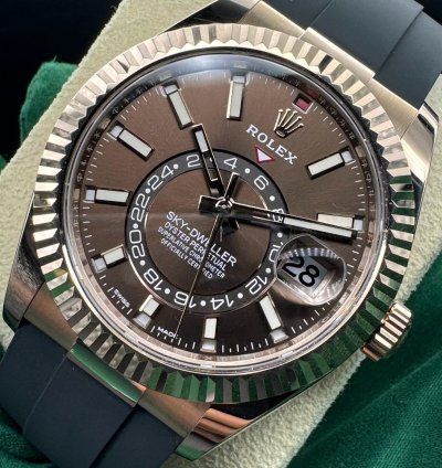 Rolex Sky-dweller Chocolate Dial Unworn
