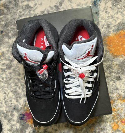 Air Jordan Retro 5 Metallic Black Reimagined Size 10