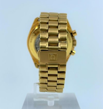 Omega Speedmaster 345 0802 Speedmaster Apollo Xi 18k Yellow Gold Chronograph box Archive