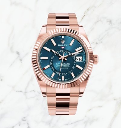Rolex Sky-dweller Everose Gold Blue Dial 336935 new Unworn