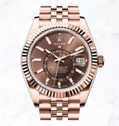 Rolex Sky-dweller Everose Gold Brown Dial 336935 new Unworn