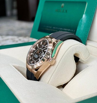 Rolex Sky-dweller Everose Gold Chocolate Dial 2024
