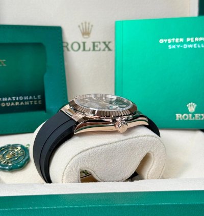 Rolex Sky-dweller Everose Gold Chocolate Dial 2024