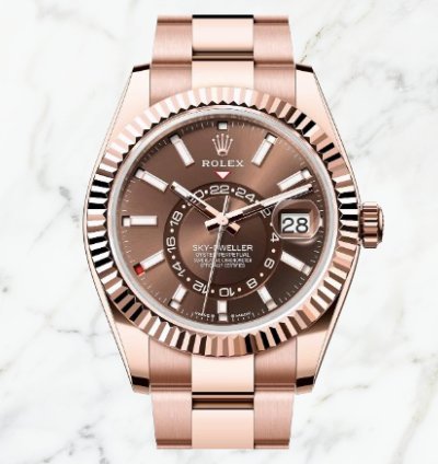 Rolex Sky-dweller Everose Gold Chocolate Dial 336935 unworn 2024