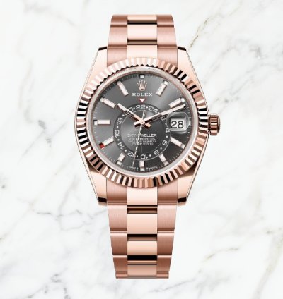 Rolex Sky-dweller Everose Gold Slate Dial 336935 new Unworn