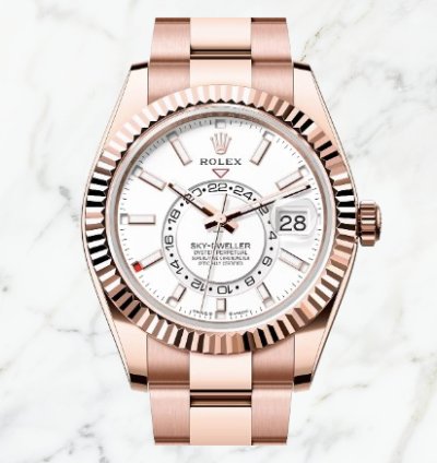 Rolex Sky-dweller Everose Gold White Dial 336935 new Unworn