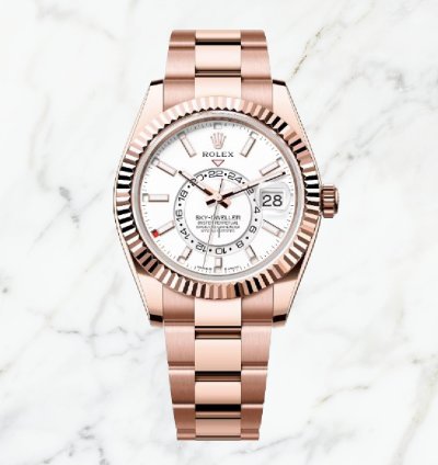 Rolex Sky-dweller Everose Gold White Dial 336935 new Unworn