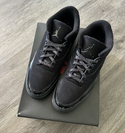 Aj3 Air Jordan 3 Retro Black Cat 2025 Sneakers Size 11
